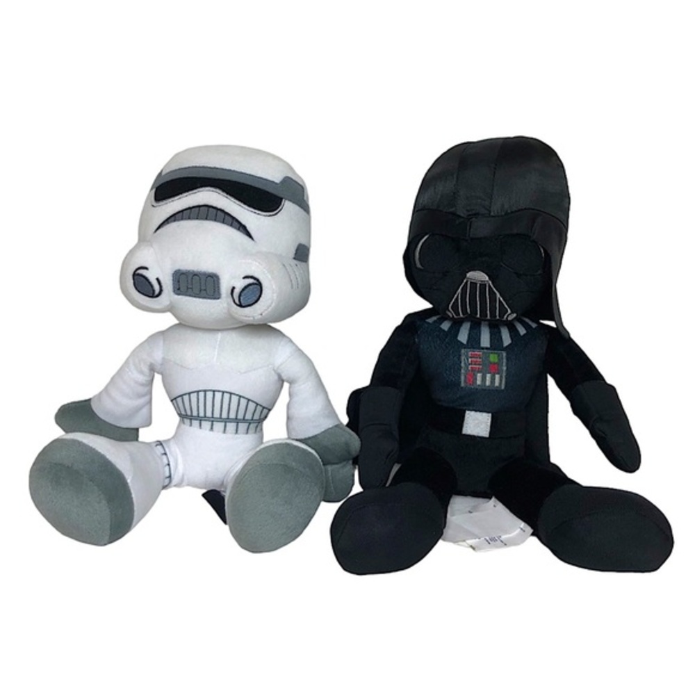 Star Wars Storm Trooper Plush And Star Wars Darth Vader Plush 14”